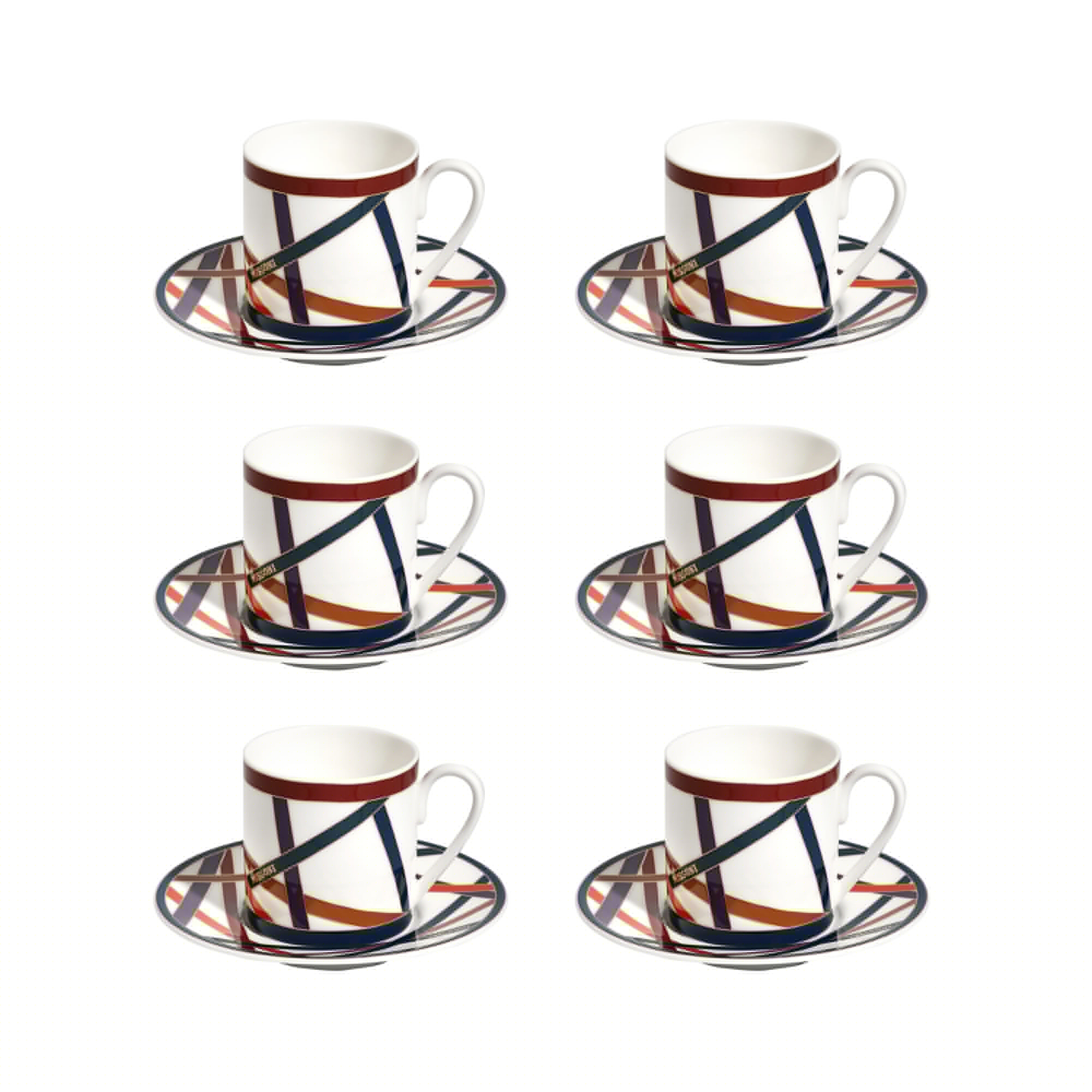 MISSONI - COFFEE CUP / COFFEE CUP & SAUCER - CYLINDRIC SHAPE - 0.1 L - SET 6 PCS